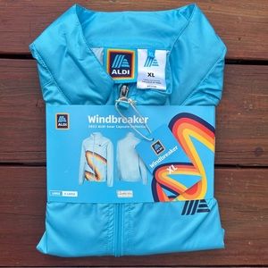 Aldi Capsule Collection 2023 Striped Windbreaker Jacket Size XL Unisex